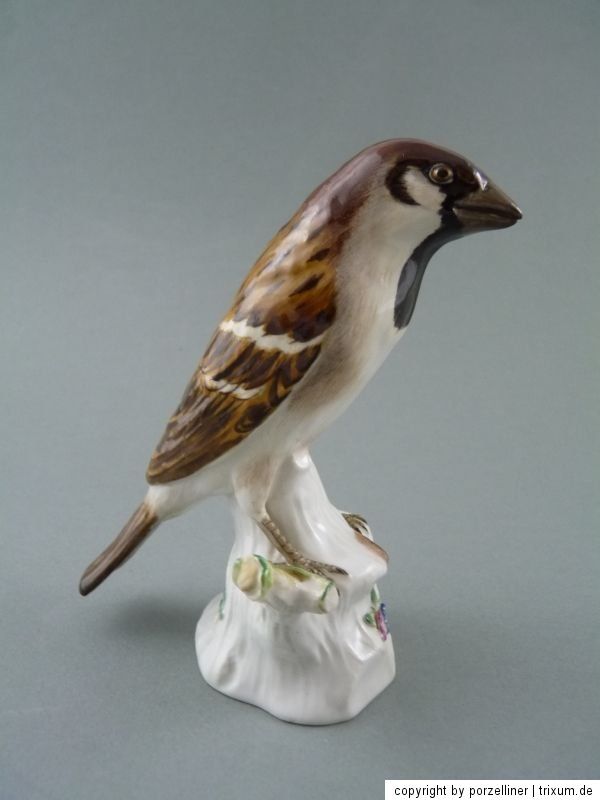 NP 879,  € Figur Vogel Sperling Modell Nr.131 Meissen 1.Wahl