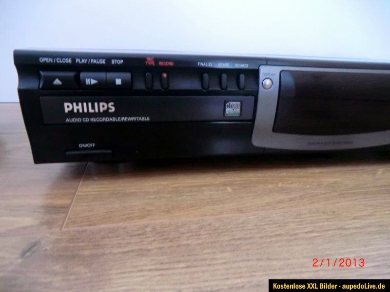 Philips CDR770 CD Recorder+ 5 TDK CD R Rohlinge 80min XG Reflex