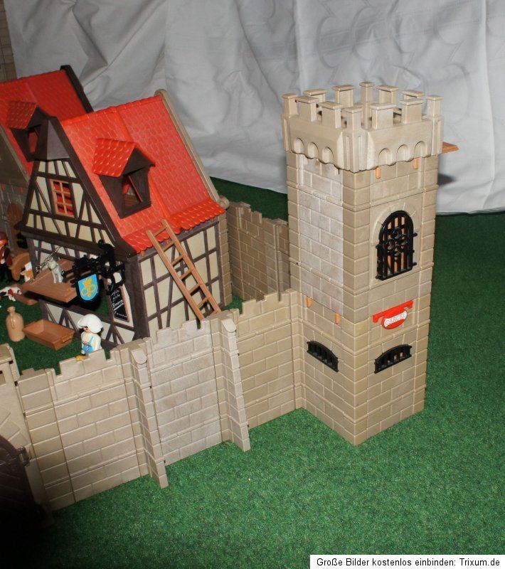 Playmobil Haus Häuser Fachwerk Mittelalter Stadt Sammlung Ritter Burg