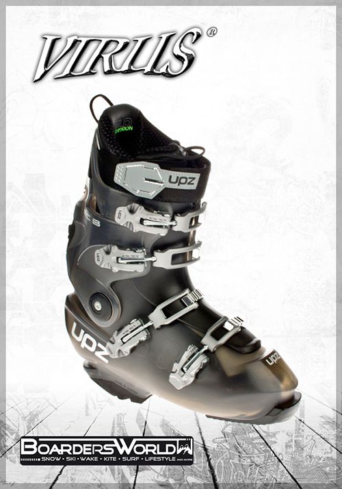 2012 Virus Snowboard Hardboots UPZ RC 8 Gr. 10,5 smoke