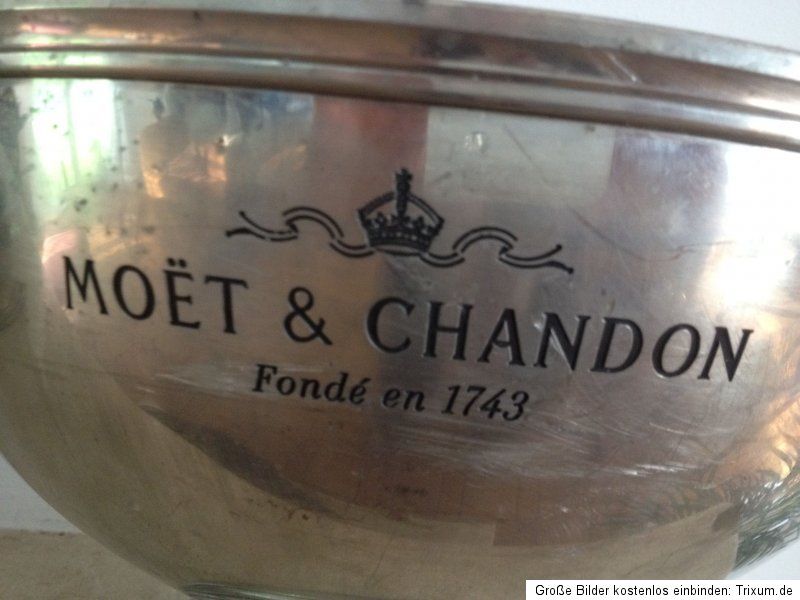 Champagerschale gross alt Moet & Chandon Frankreich Shabby Chic