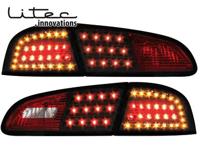 Seat Ibiza 6L LED Blinker Litec Rückleuchten schwarz