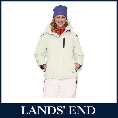 LANDS END Damen Gipfelsturm Jacke Wasserdicht Windjacke Windbreaker