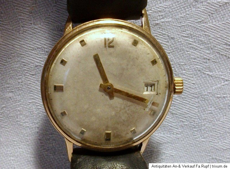 Alte GUB Herren Armbanduhr Uhr Glashütte Automatic 1960 original