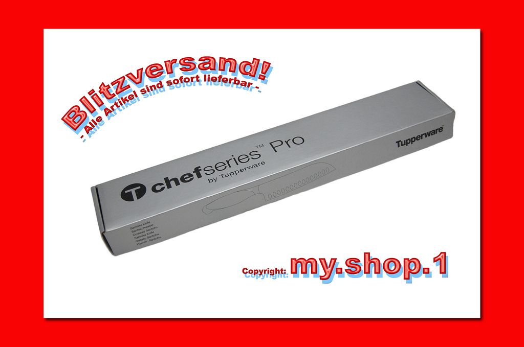 Tupper® Chef Serie Pro Japanisches Santoku Kochmesser Kullenschliff