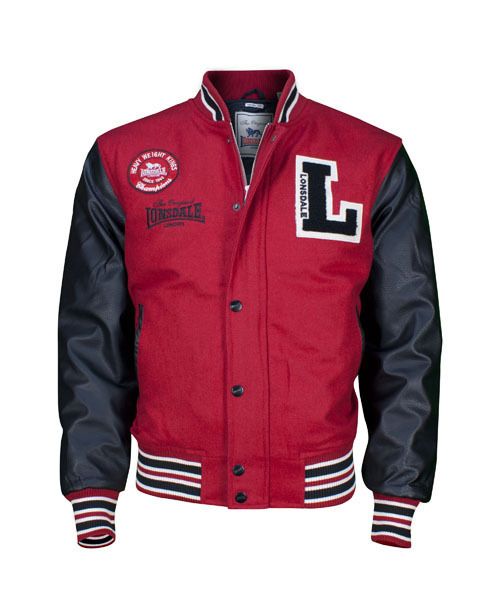 LONSDALE College Jacke  haft Dark Red ,thug,Neu