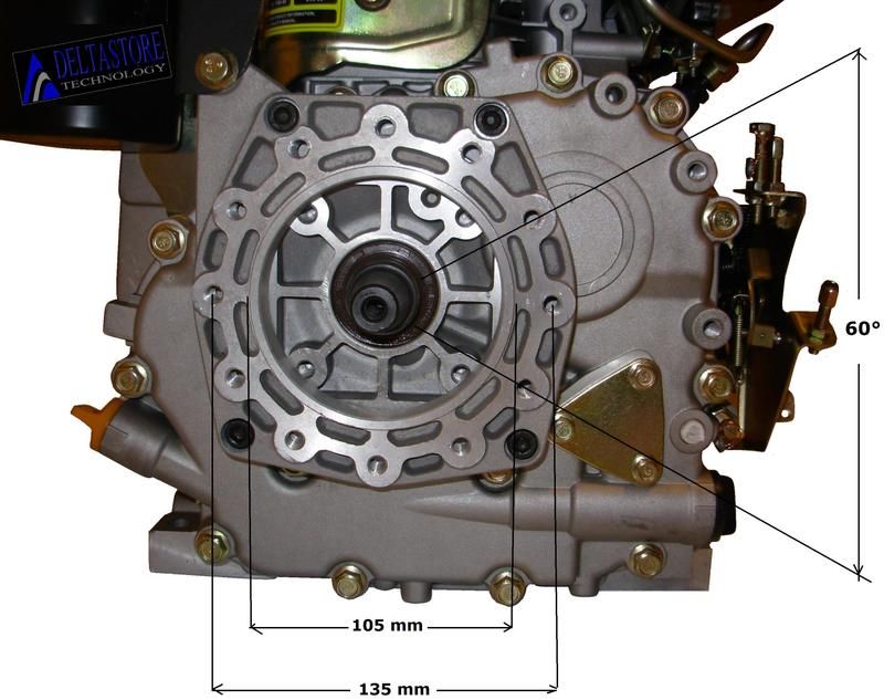 MOTOR DIESEL 6,7HP cónico LOMBARDINI ACME RUGGERINI INTERMOTOR