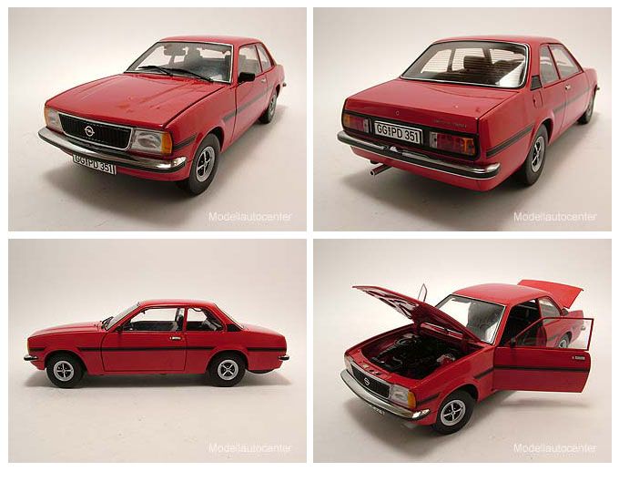 Opel Ascona B SR 1975 rot, Modellauto 118, Sun Star