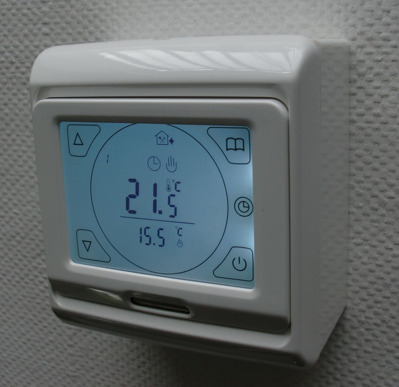 Digital Thermostat m. Touchscreen Temperaturregler AUFPUTZ #ap695