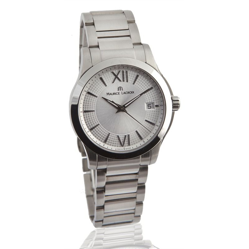 Analog Quarz Herren Uhr Silber MI1066 SS002 110 UVP 695€