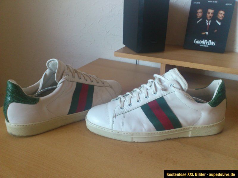 Herren Schuhe Sneakers GUCCI Leder Gr 44