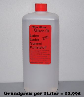 1Liter Silikonöl Viskosität 250 Latexpflege Anziehhilfe Öl