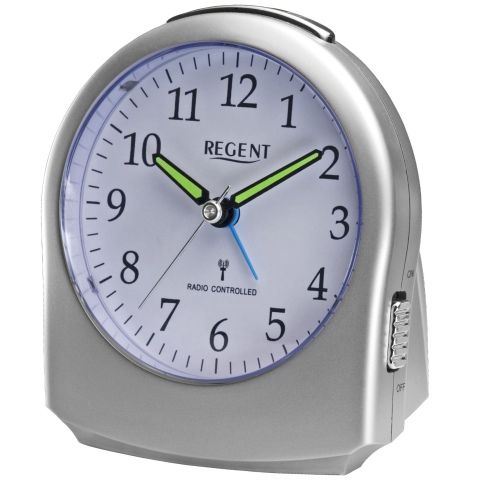 REGENT 44 760 7 WECKER FUNKWECKER DIGITAL LICHT ALARM SCHWARZ