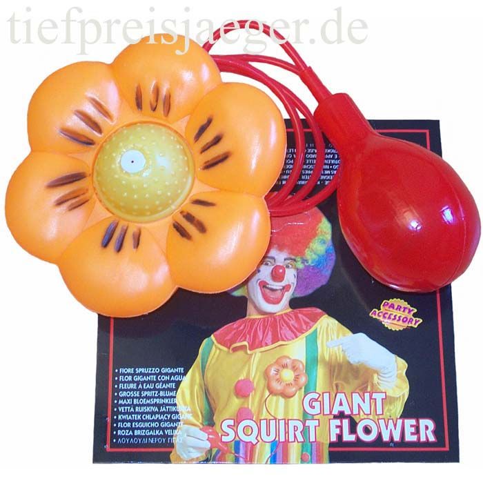 CLOWN SPRITZBLUME Karneval Fasching Kostüm Zubehör 2316