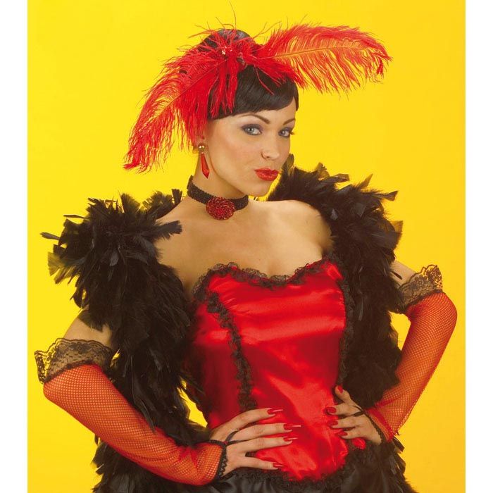 ROTE DAMEN NETZSTULPEN # Karneval Fasching CanCan Saloon Western