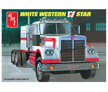 AMT 1/25 White Western Star Plastic Truck model kit AMT724/06 NEW