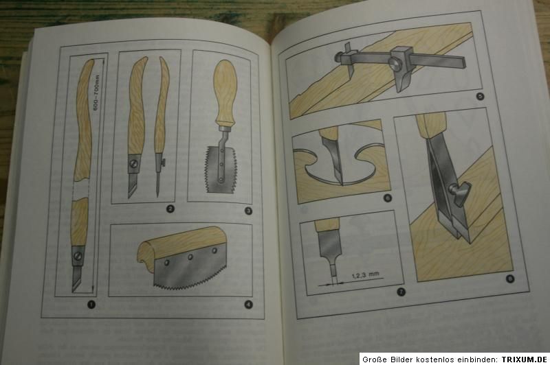 Fachbuch Holzbilder, Intarsien, Holzeinlegearbeiten, Tischler