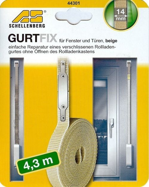 Schellenberg 2 Stück GURT FIX 14 mm Reparatur Set Rollladen Gurt