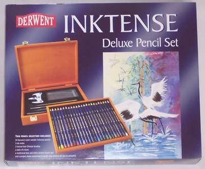 Derwent Inktense Deluxe Stiftset im Holzkoffer 733