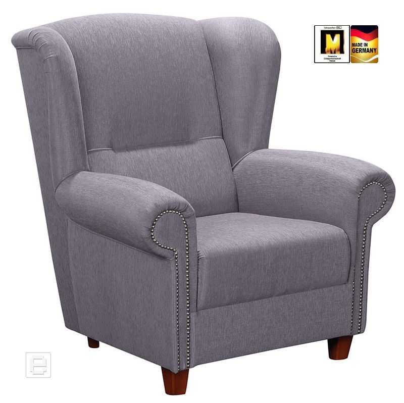 NEU* Exclusiver Ohrenbackensessel im Landhausstil in silber