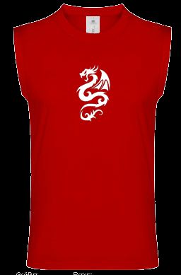 DRACHE Muskel Shirt mit Drachenmotiv Achselshirt 10 752