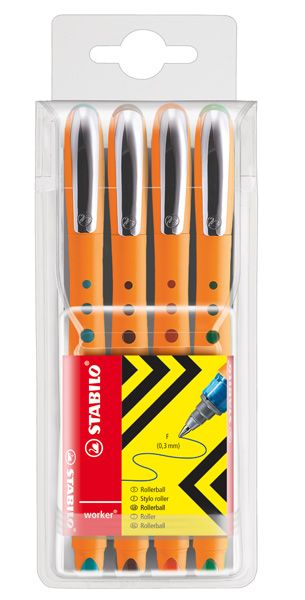 Tintenroller STABILO® worker® 2016 / 2018 medium / fine / Etui