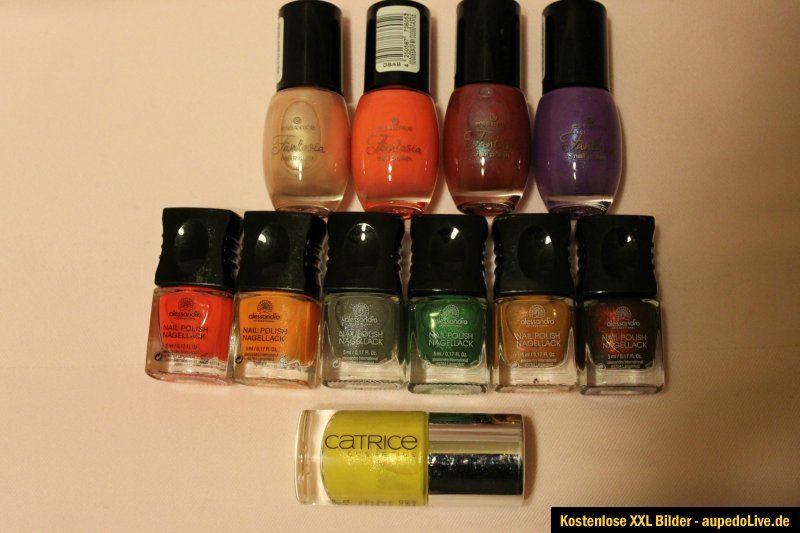 11 tlg. Marken Nagellack Kosmetik Set Alessandro, Catrice und essence