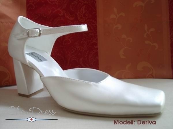 Satin Brautschuhe Pumps weiss ANGEBOT UVP 79€ bs5031