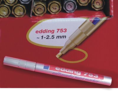 Lackmaler/Lackstift edding 753,calligraphy 1 2.5mm