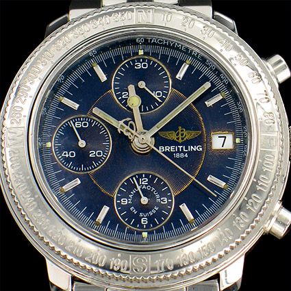 Breitling Astromat Longitude blaues Zifferblatt Automatik Kaliber rare