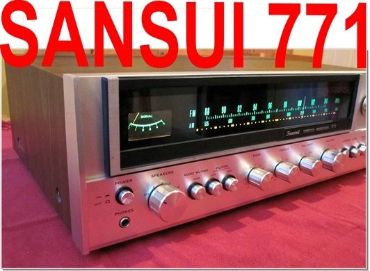 SANSUI RECEIVER 771 VINTAGE MADE IN JAPAN 12 Kg BAUJAHR 1975