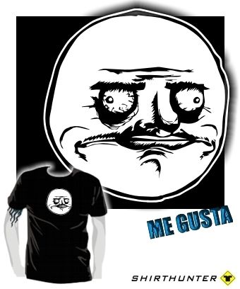 SHIRT  meme  Trollface  ME GUSTA  Troll  Geek Nerd  Kult