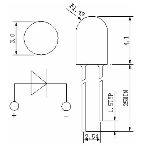 50 weiß / Warmweiß LED / Leuchtdioden Dioden 3mm +W