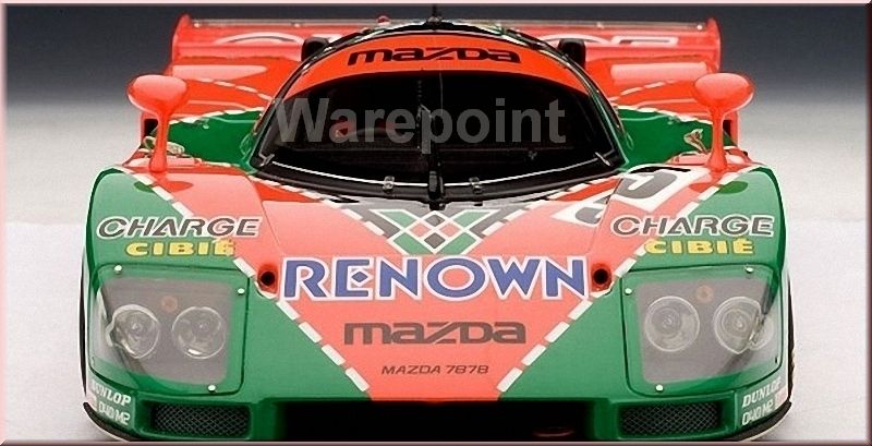 MAZDA 787B #55 1991 WITH DISPLAY CASE   118   AUTOART