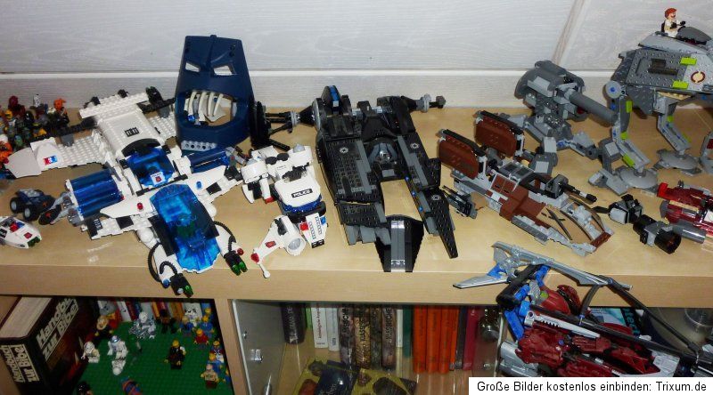 RIESIGE LEGO SAMMLUNG ca.50 KG netto Starwars,City,Space Police,Dino