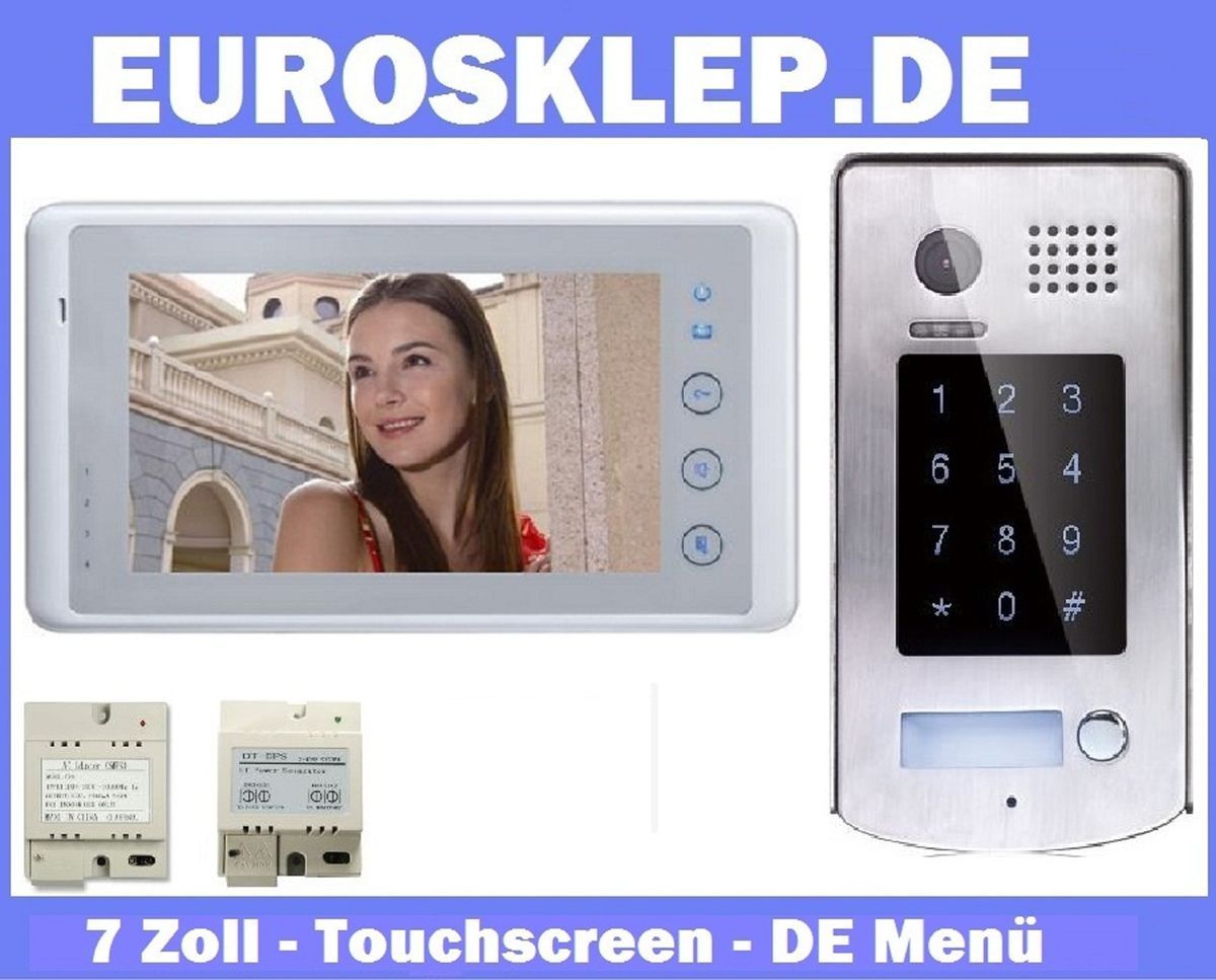 KOMPLETTSET VIDEO TÜRSPRECHANLAGE GEGENSPRECHANLAGE