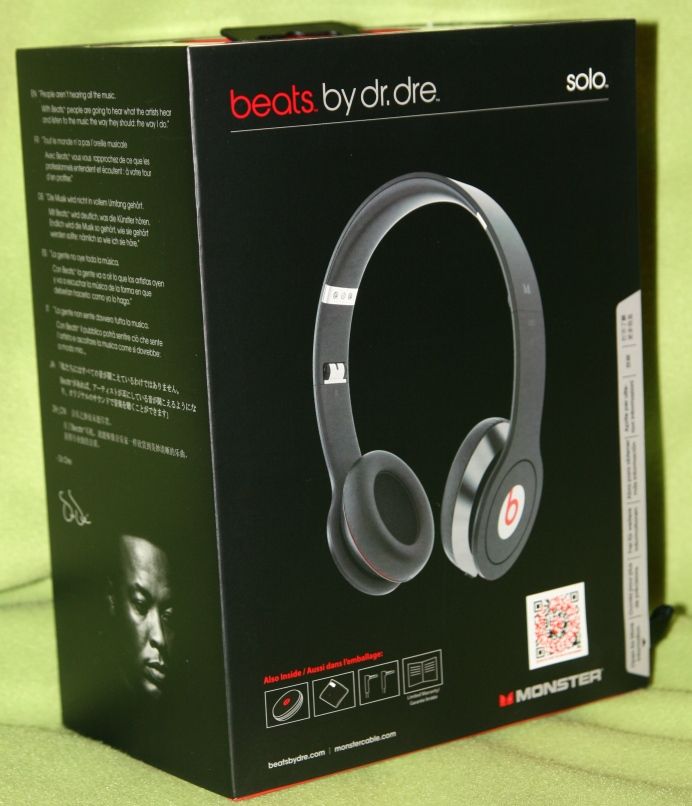 Monster Beats by Dr Dre Solo mit ControlTalk Schwarz Hinterkopfbügel