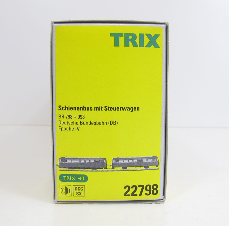 H0  TRIX  22798Schienenbus DB BR 798 + 998DCC + SoundOVP / 2 B