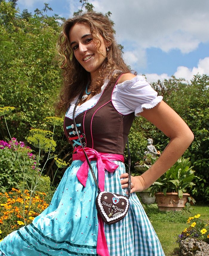 TRACHTENTASCHE DIRNDLTASCHE FÜR DIRNDL HERZ STADL QUEEN