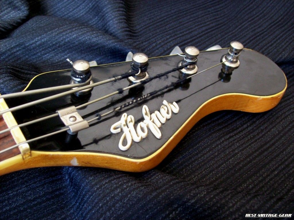 HÖFNER 185 Gold Brokat Bass 1960er Vintage Hofner