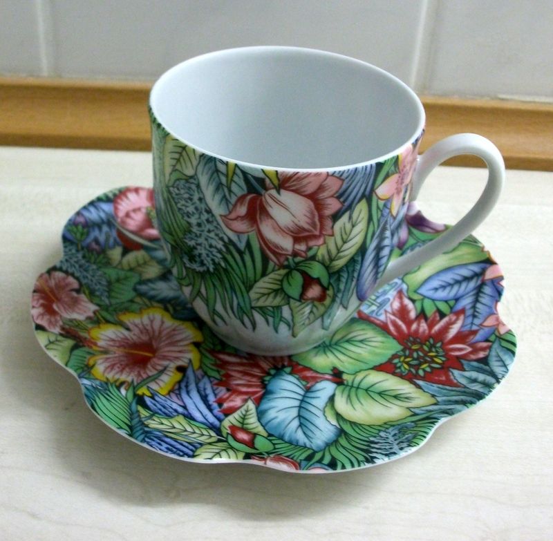 Royal Limoges Eden Sonate 1 Kaffeetasse 2 teilig Paule Marrot 1. Wahl