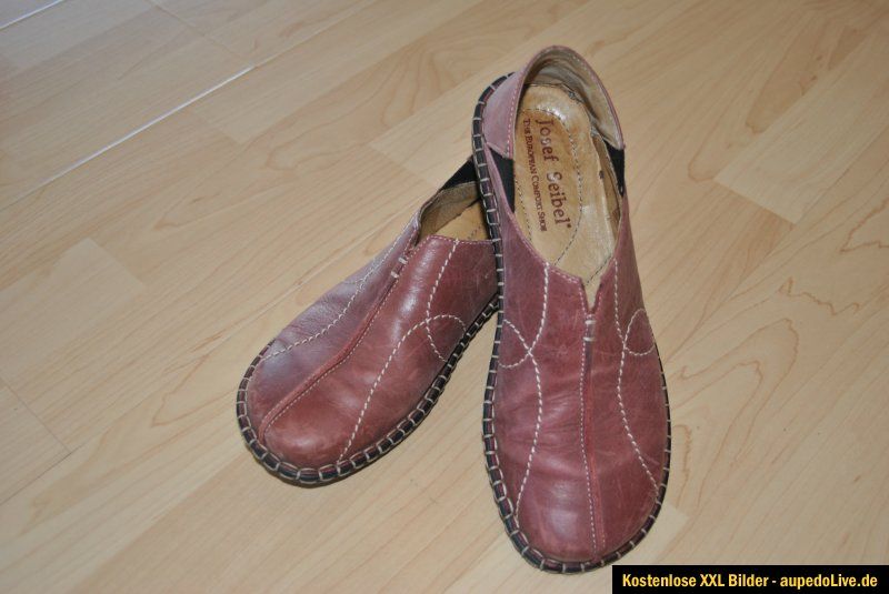 Damenschuhe,Halbschuhe,Slipper von Josef Seibel Echtleder brombeer Gr