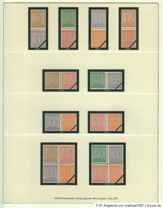 Sowjetische Besatzungszone Lindner T Vordruck 1945 1949 ansehen TOP