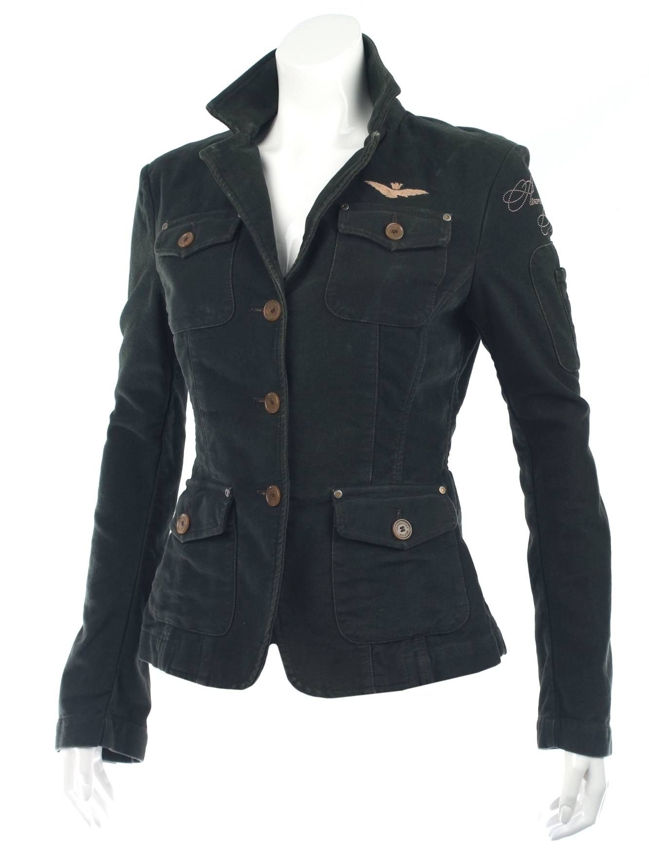 Aeronautica Militare Blazer AB821 D dunkelgrün Damen NEU