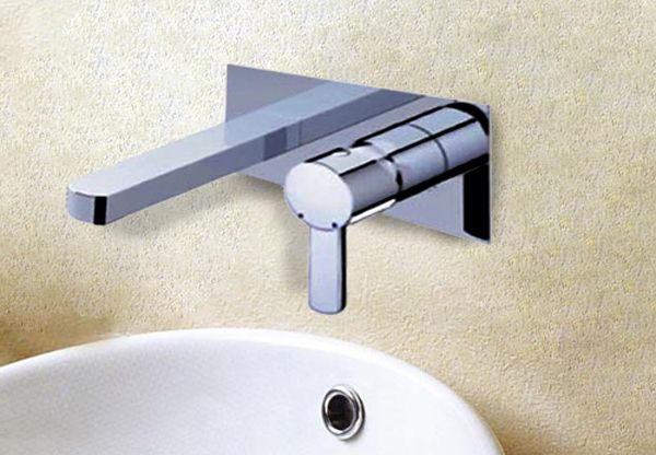 Design 2 Loch Unterputz Armatur Wasserhahn Waschtisch Bad Wanne eckig