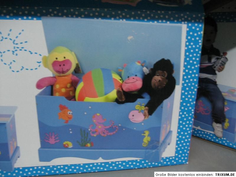Spielzeugkiste Truhe Sitztruhe Kinderzimmer 2 Farben