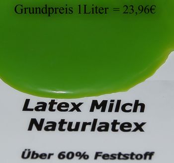 Flüssiglatex Hellgrün Ammoniakfrei 250ml Latexmilch Naturlatex Natur