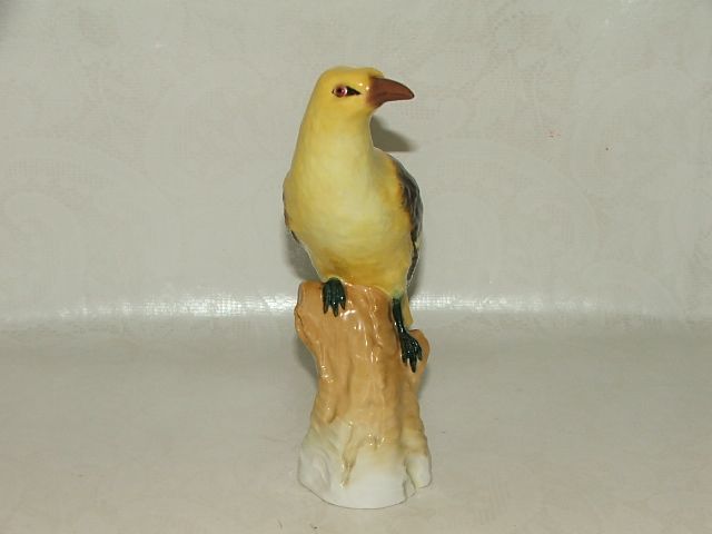 KPM Berlin Pirol Vogel / Bird / Oriole / Porzellan Figur / Figurine