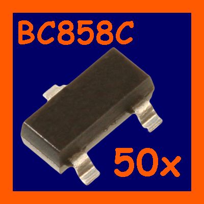 BC858C 50x SMD Transistor PNP 30V 0,1A Code 3Lp SOT23°