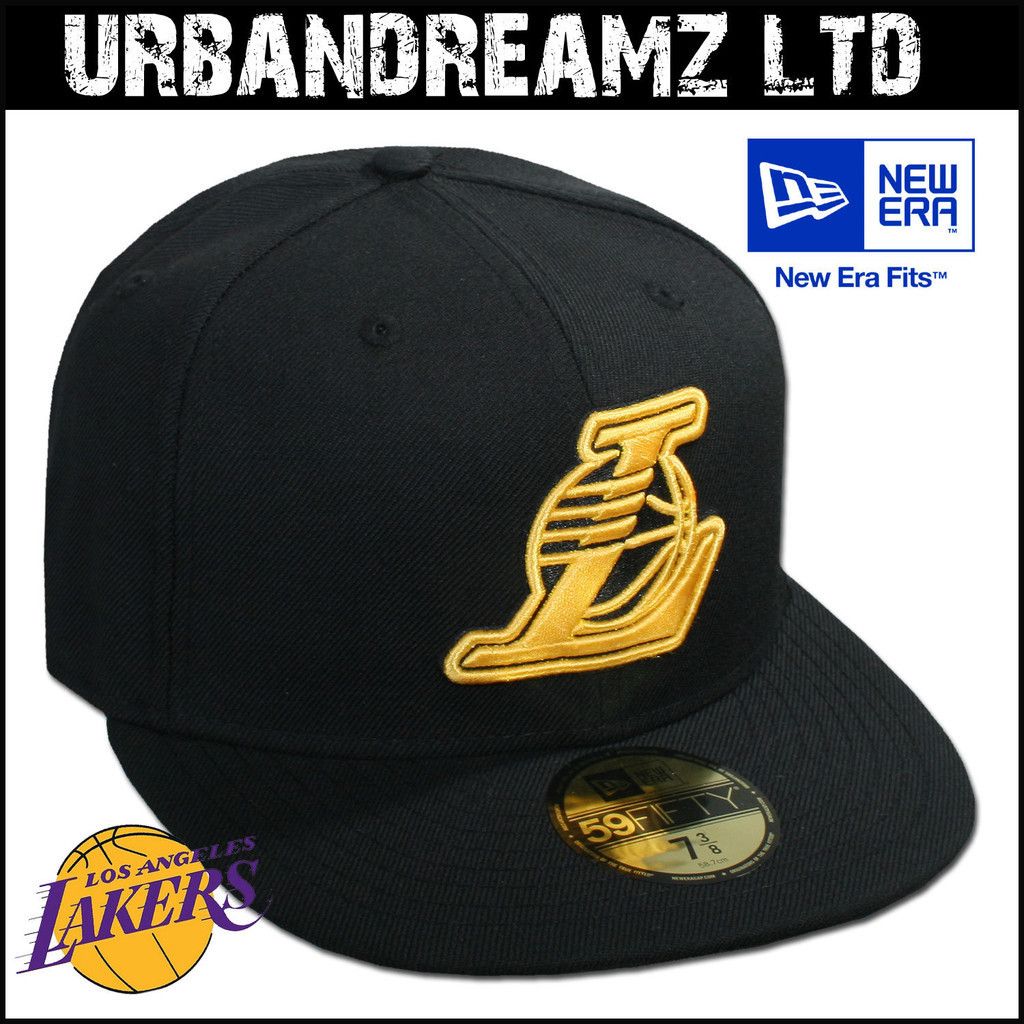 ANGELES LAKERS NBA SEASONAL BASIC BLACK/GOLD NEU 59FIFTY #849